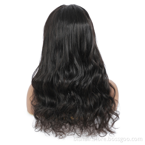 26 Inch Human Body Wave Shape Human Hair Wig T Part Brazil Ladies Wave Shape Front Mesh Wig Transparent Lace Front Wig Remy
